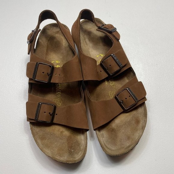 Mens Birkenstock Milano Light Brown Sandals 44/11